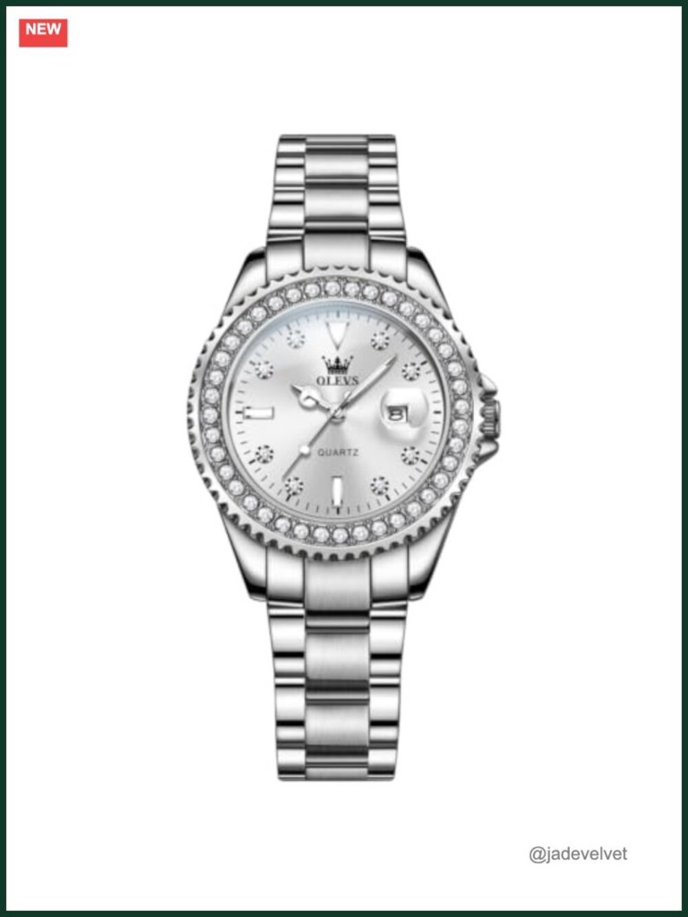 Women's Silver Stainless Steel Dress Analog Luminous Watch